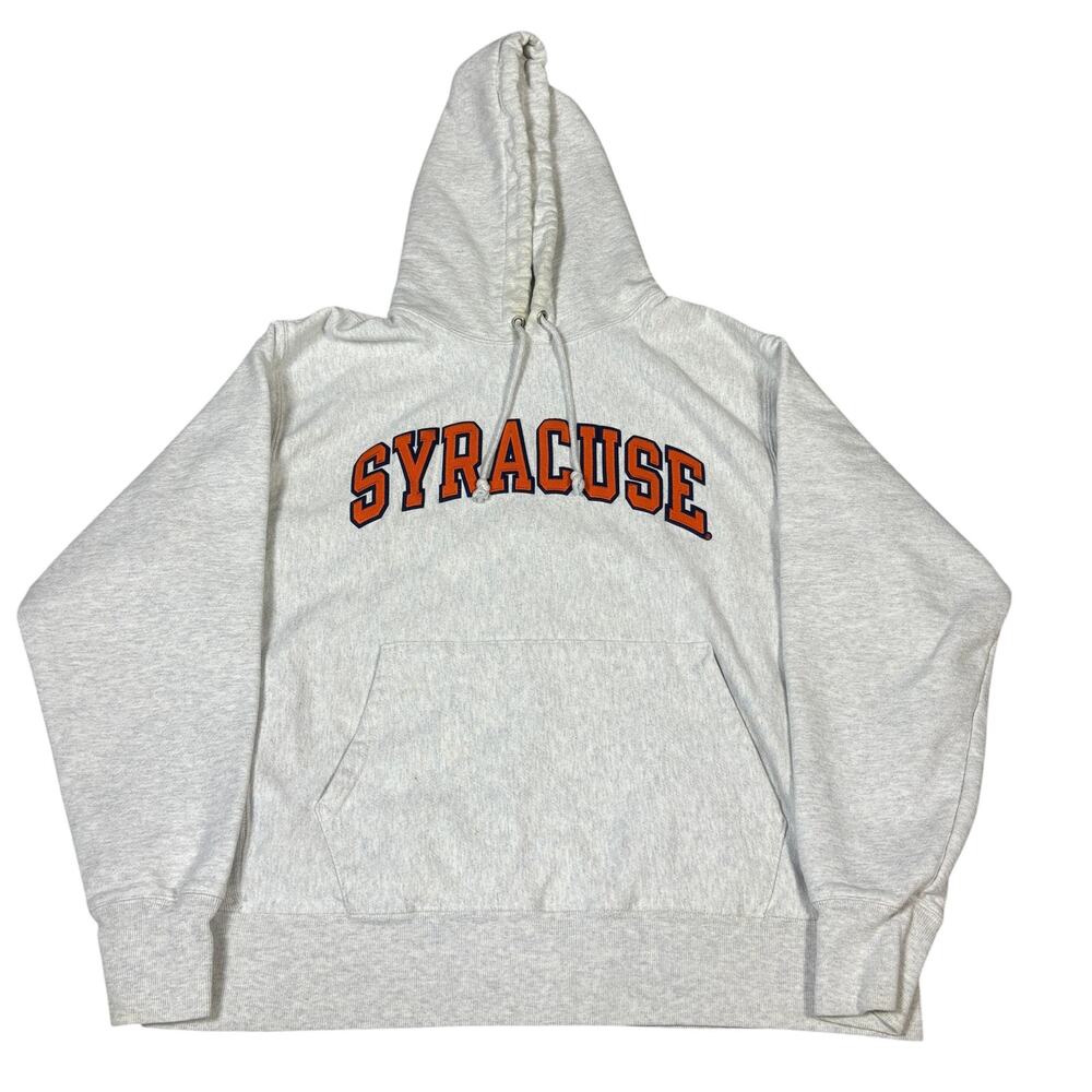 Champion Reverse Weave Syracuse University college hoodie pullover Large